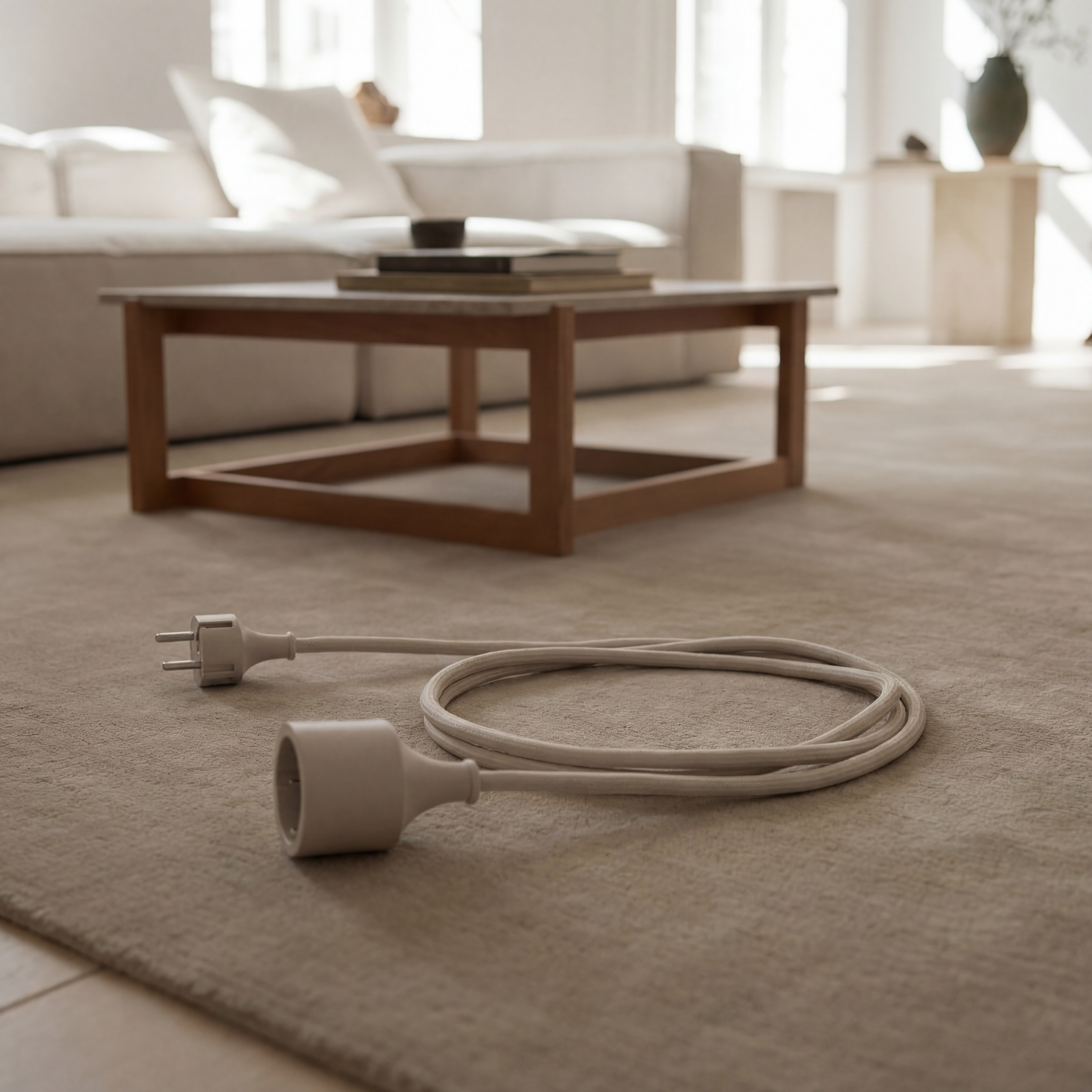 Cords Extend E1 in Sand on the floor